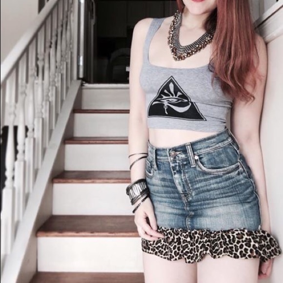 Dresses & Skirts - Size 2/26 OOAK repurposed A&F jean skirt